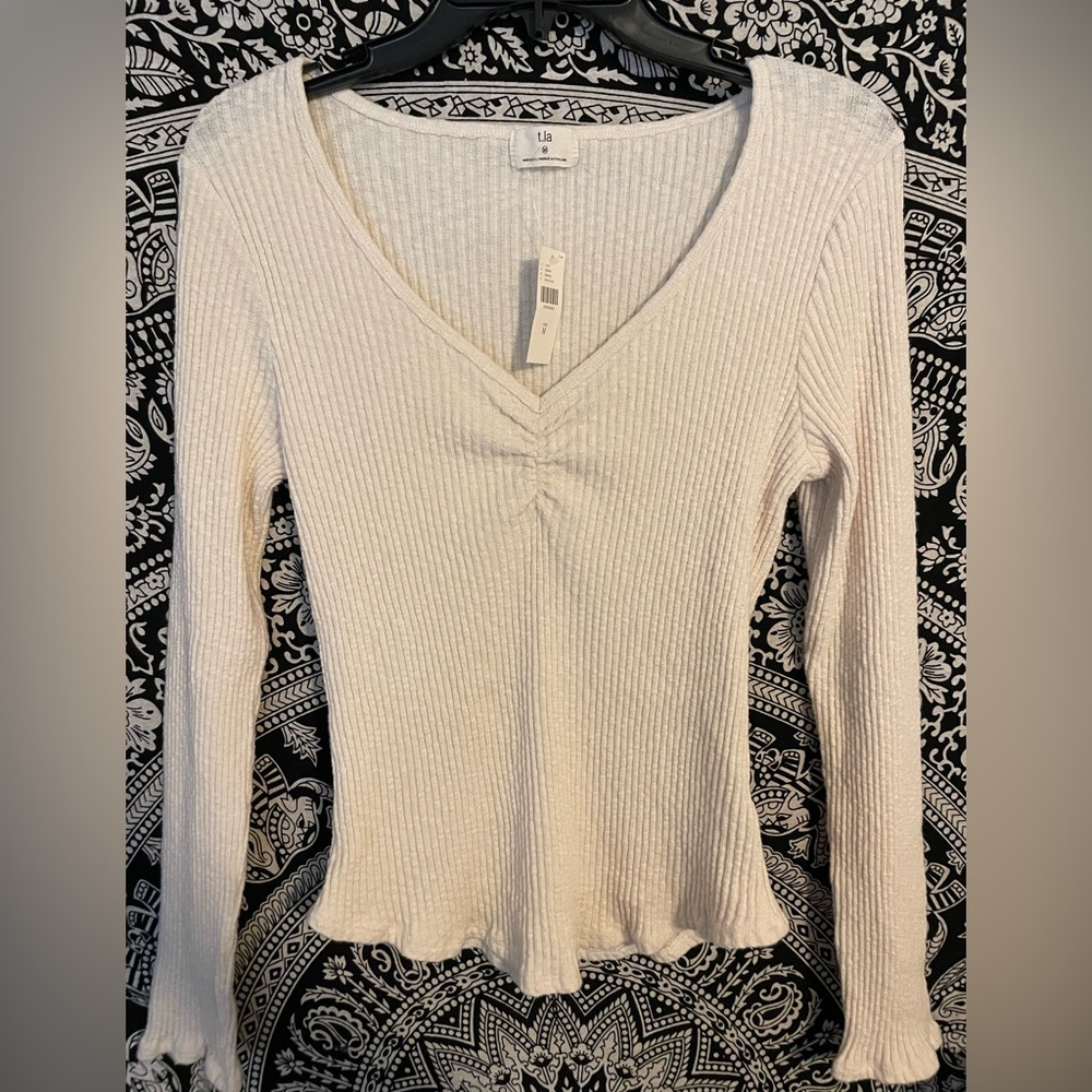 T.La Cinched V-Neck Top
